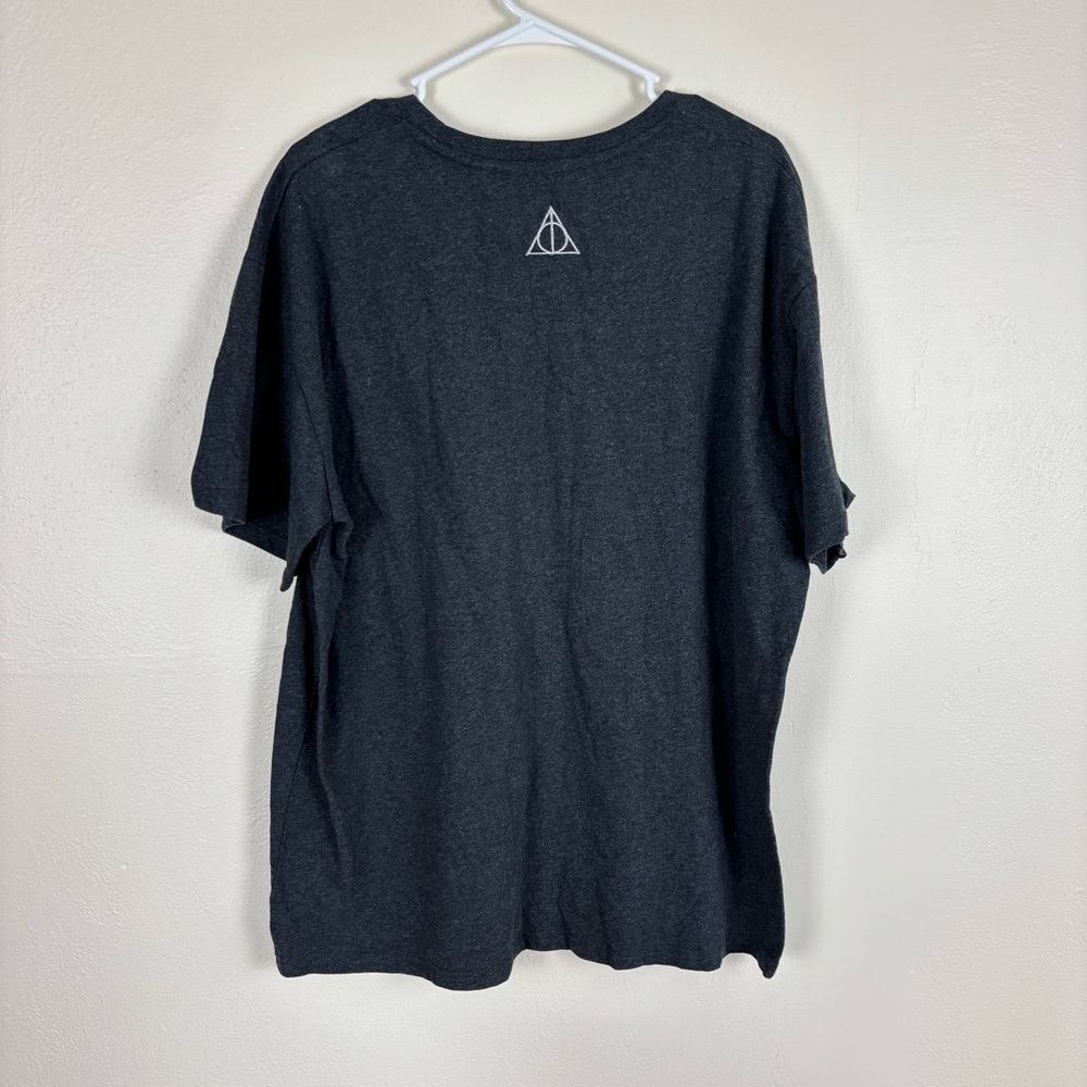 Harry Potter T-Shirt Deathly Hallows Smoky Charcoal Men’s XXL NWT Short Sleeve - Picture 5 of 6